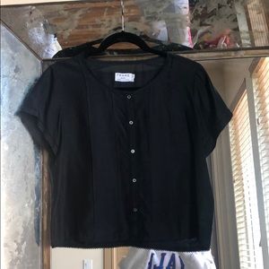 Frame silk buttoned blouse